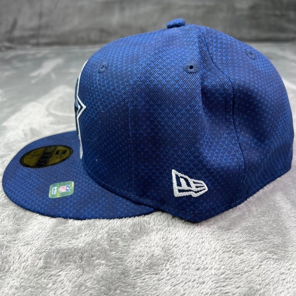New Era Dallas Cowboys NFL Sideline Navy Blue Star Logo 59Fifty Fitted Hat 7 1/2 - Picture 3 of 8